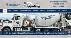 Desktop Screenshot of centralcarolinaconcrete.com